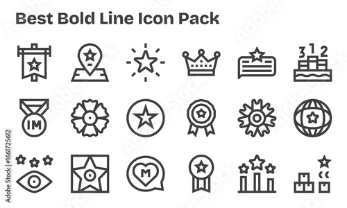 18 Bold Line Designs - Best Vector Icons