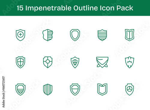 Impenetrable Icon Collection - 15 Outline Designs