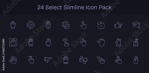 Select Visual Pack - 24 Slim Line Icons