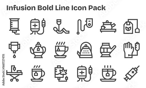 Infusion Icon Collection - 18 Bold Line Designs