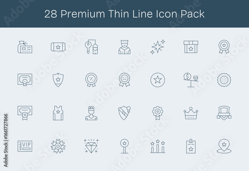 Premium - 28 Thin Line Vector Illustrations