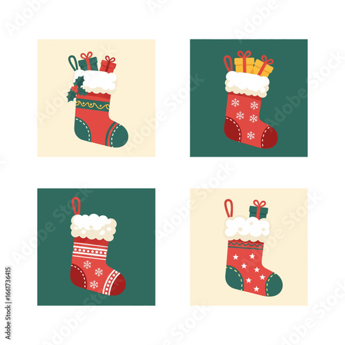 Christmas Stockings Fireplace Mantle