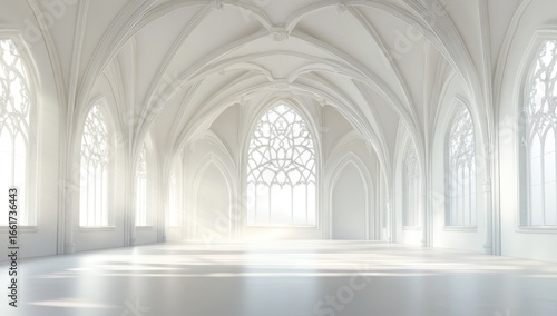 Grand, white cathedral interior (3)
