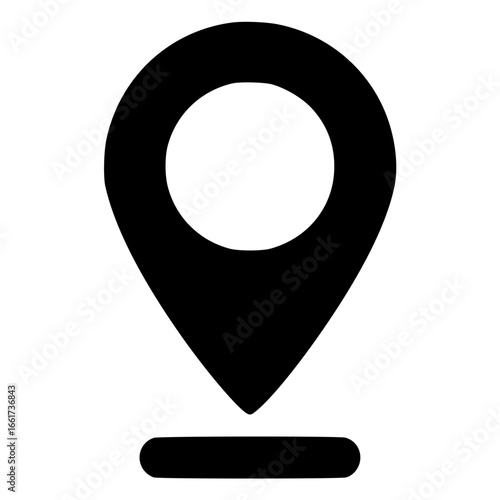 map pointer icon vector 