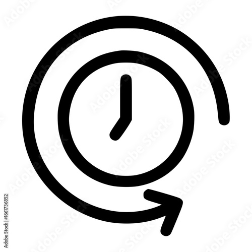clock icon vector illustration