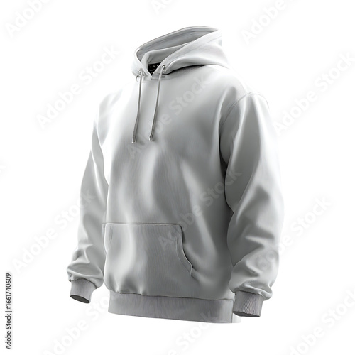 White Ribbed Texture Hoodie Apparel Mockup clothing