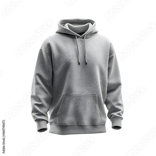 Grey Heathered Hoodie Apparel Mockup clothing