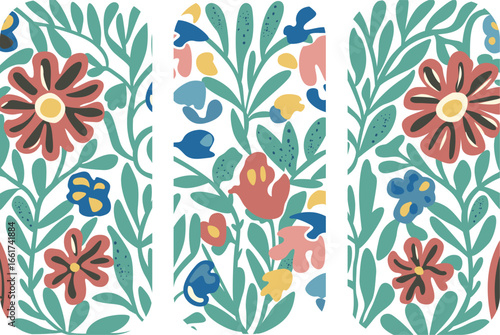 Vector beautiful ornament medieval triptych. Elegant lines of royal floral ornament on a white background.