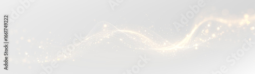 Brilliant wave of luxury twirl with golden shine, sparkling light and radiant glow, elegant dust spark over black background, fantasy line flow design, magical concept illustration, png.