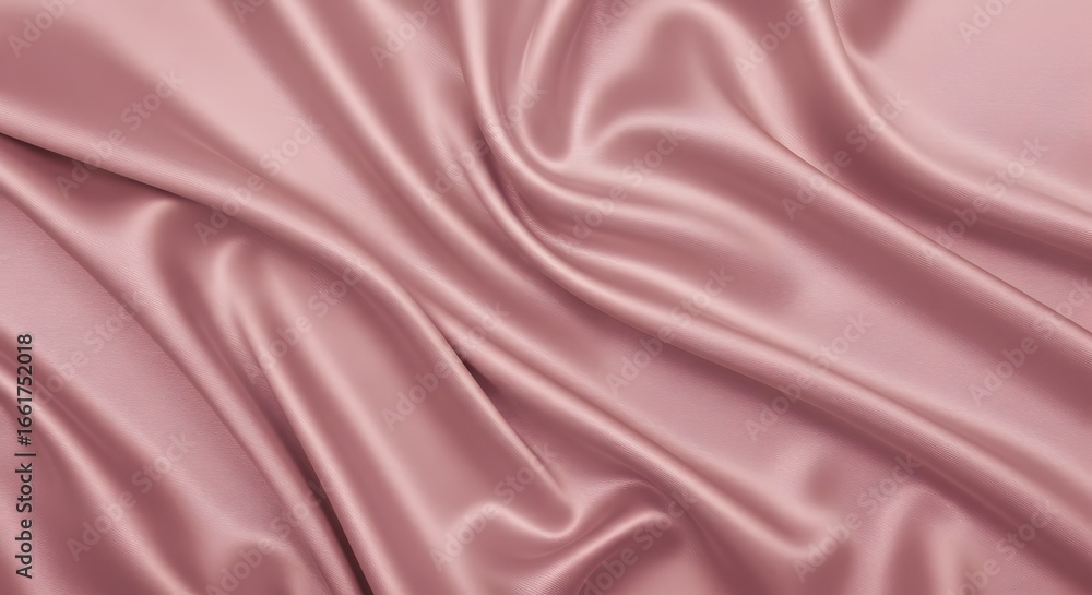 Fototapeta premium Dusty rose silk fabric texture background for fashion design and textile industry material close up view