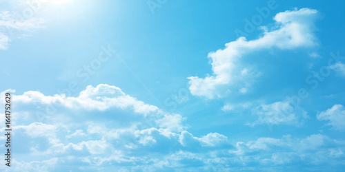  Blue  Sky Clouds effect sunny love emotional canvas banner royalclass natural live feel in image splashed fluffy, beautiful, atmosphere background