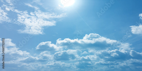  Blue  Sky Clouds effect sunny love emotional canvas banner royalclass natural live feel in image splashed fluffy, beautiful, atmosphere background