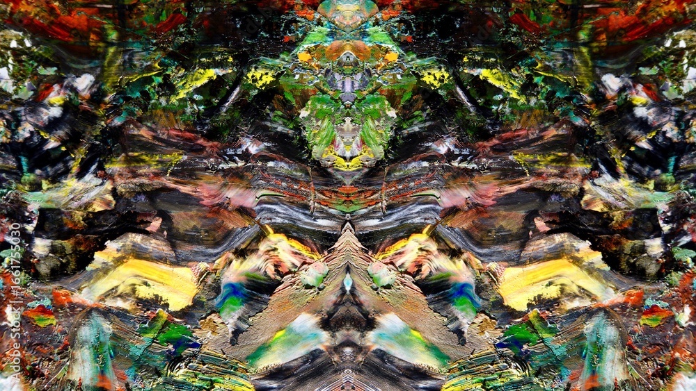 Obraz premium Abstract art background . Hand painting artwork on canvas .