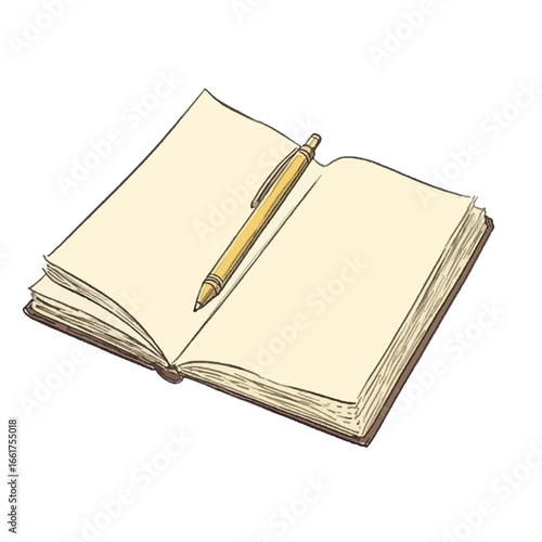 Illustration of a diary