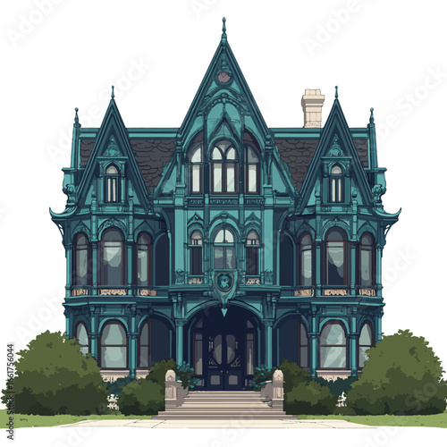 Illustration of a dollhouse 