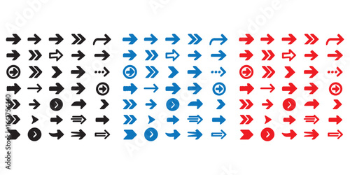 lack vector arrows collection. Big set of different arrow icons. Simple modern flat style for web design, mobile app or UI UX interface. Cursor and pointer symbols