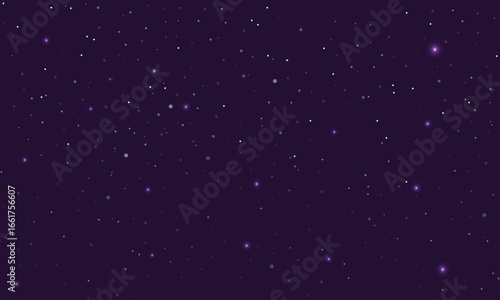 Colorful galaxy night sky vector background with milky way, nebula, stardust, and shining stars