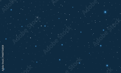 Colorful galaxy night sky vector background with milky way, nebula, stardust, and shining stars