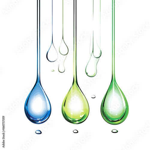 drop of water on a white 