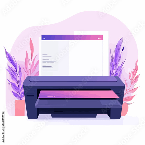 Duplicator machine on white 