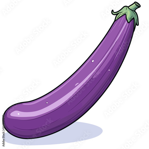 eggplant isolated on white background