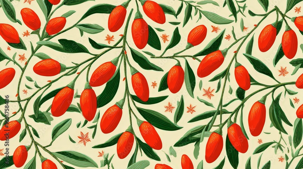 Fototapeta premium Goji Berry Background