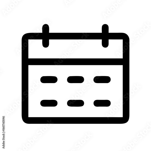 Calendar icon schedule appointment date event reminder meeting agenda planner organizer timetable  char
