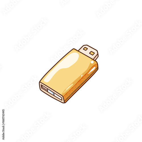 Flash drive isolated 