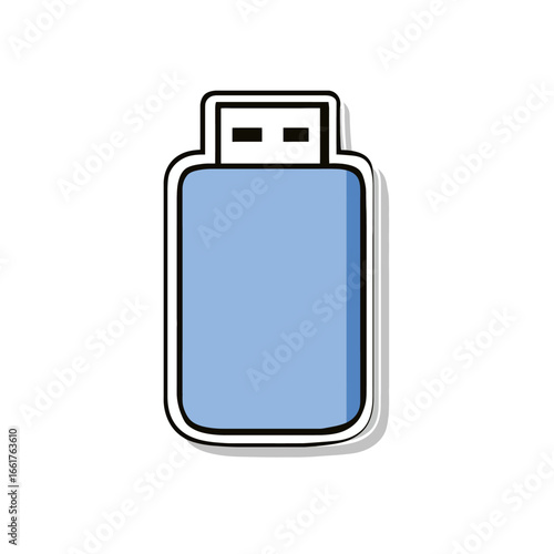 Blue flash drive 