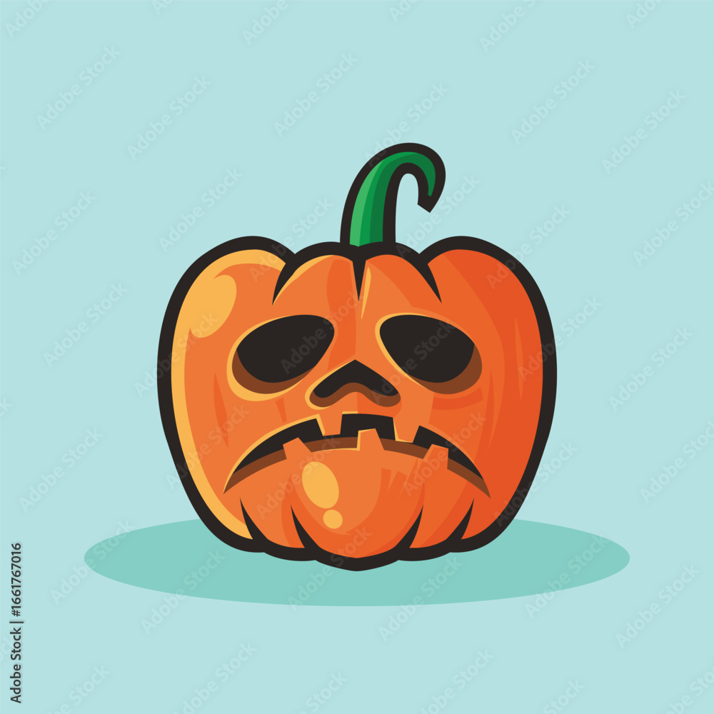 custom made wallpaper toronto digitalCreepy Jack O Lantern - Spooky Pumpkin Illustration Clipart