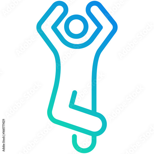 resting gradient line icon