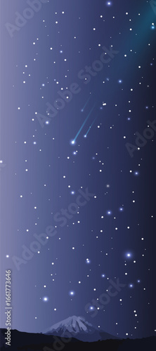 Galaxy night background with stars
