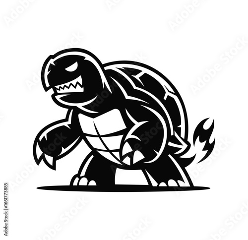 Angry turtle vector