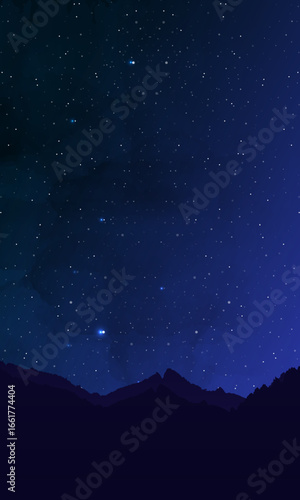Galaxy night background with stars