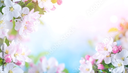Pastel spring floral light