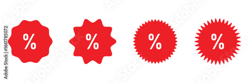 Discount icon, Percentage, finance percent offer tag, Shopping Sale label, , promotion commission icons button, vector, sign, symbol, logo, Discount, percentage icon symbol on white background .