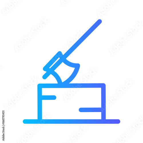 axe gradient icon
