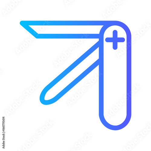 pocket knife gradient icon