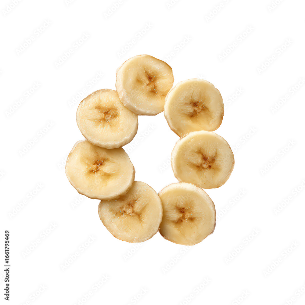 Healthy banana smoothie bowl with cinnamon topping and sliced bananas isolated on transparent background Healthy banana smoothie bowl with cinnamon topping and sliced bananas isolated on transparent background