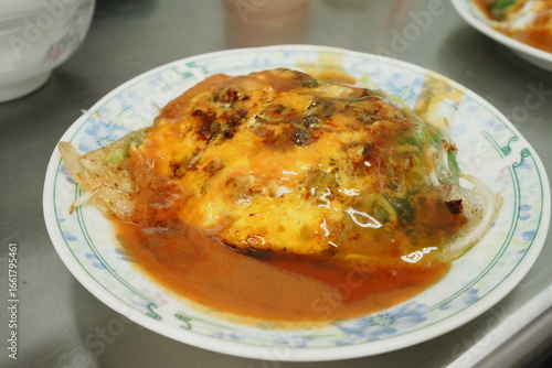 Oyster Omelet - 牡蠣オムレツ
