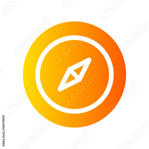 compass gradient icon