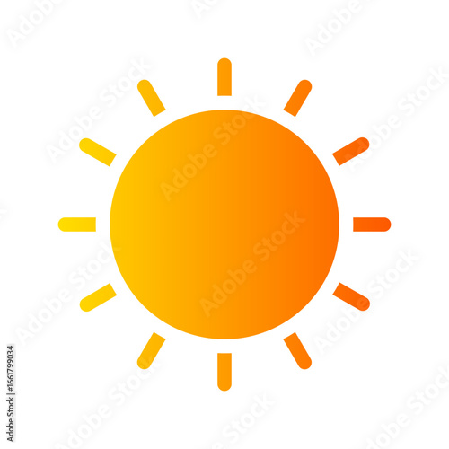 sun gradient icon