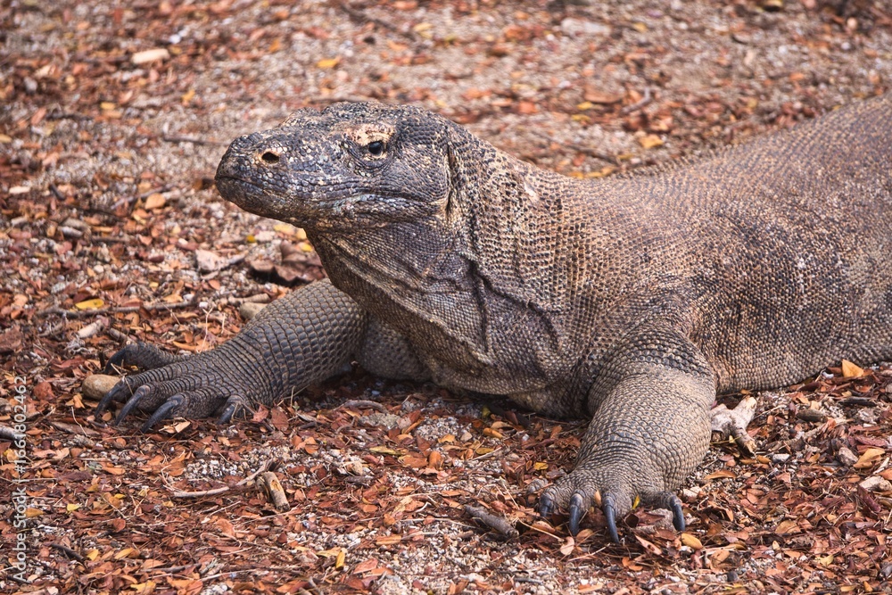 Obraz premium Komodo Dragon in Komodo National Park, Indonesia