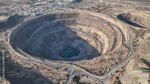 Letlhakane Diamond mine in Central Botswana, Africa