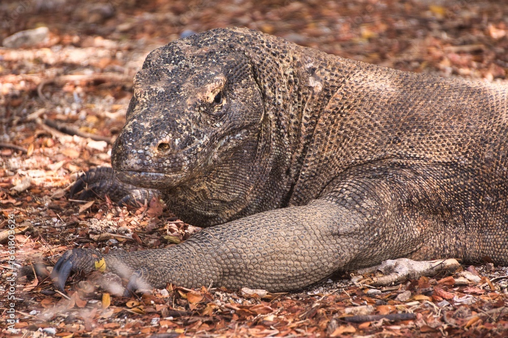 Obraz premium Komodo Dragon in Komodo National Park, Indonesia