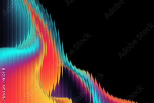 Colorful gradient glass effect background.