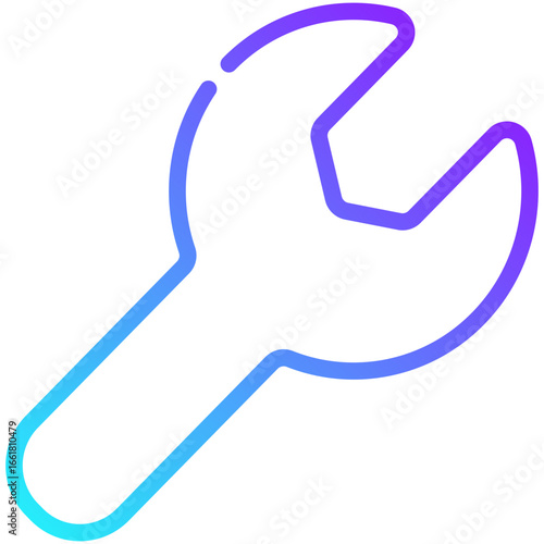settings gradient line icon