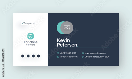 Email signature or email footer and personal social media facebook cover design template