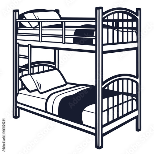 bed in a bedroom