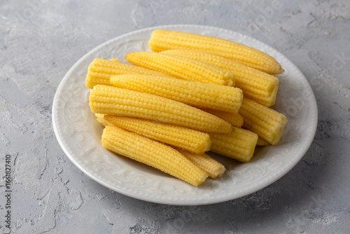 Delicious sweet baby corn p...